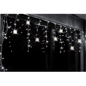 Lichtgordijn/LED  Kerstverlichting (ijspegels) met FLASH effect Bulinex 20-192