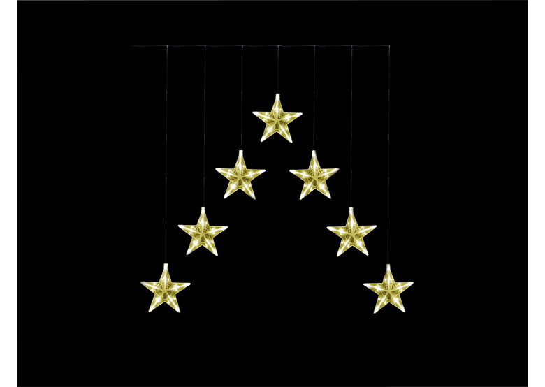 Lichtgordijn / Kerstverlichting (sterren) Bulinex 21-628
