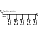 Lichtgordijn/LED  Kerstverlichting / Engelen Bulinex 21-662