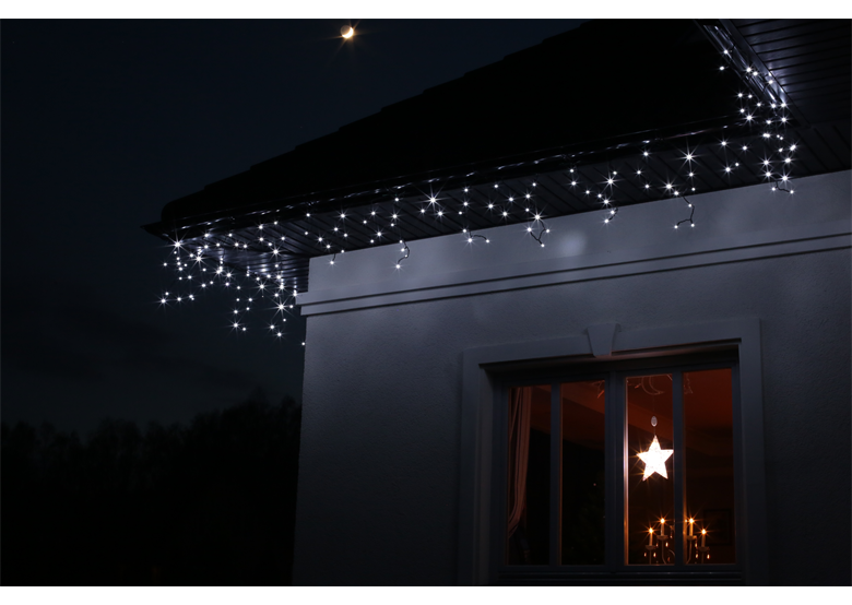 Kerstverlichting voor buiten LED ijspegels flash-effect 100 4,8mtr Bulinex 38-332