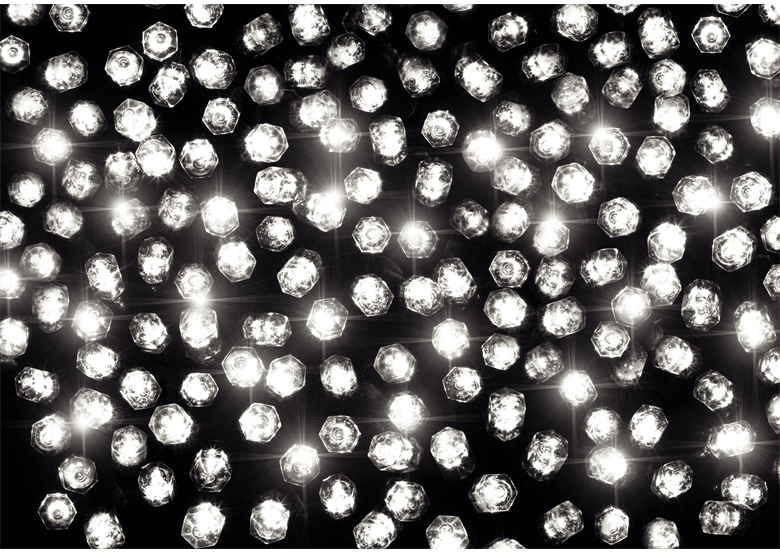 Kerstverlichting voor buiten 80 x witte LED flash-effect 7,9 mtr Bulinex 38-422