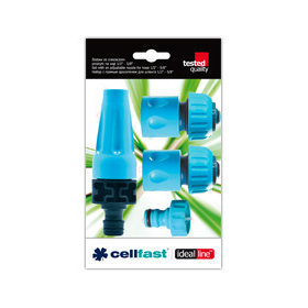 Set met rechte sproeier 3/4” 4 stuks. Cellfast BASIC 50-505