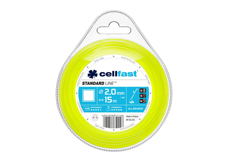Snijdraad STANDARD - vierkant 2,0 mm x 15 m Cellfast C 35-012