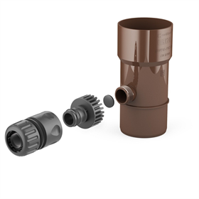 Regenwater terugwinner 63mm bruin NIEUW Cellfast C 60-202
