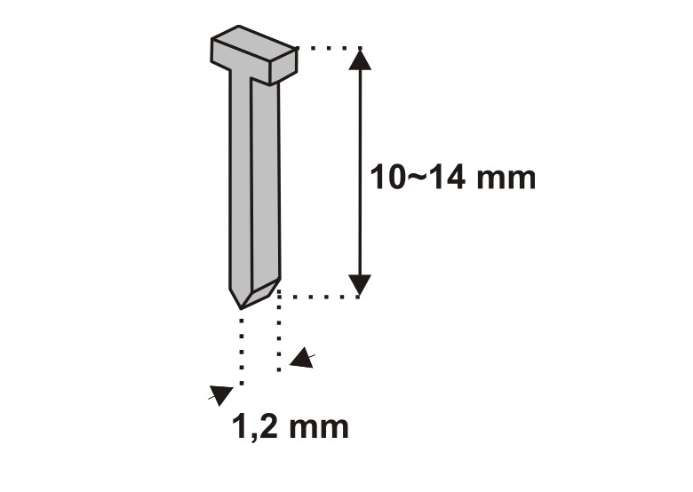 Nagel 12mm 1000st. D11T (1,2 mm) Dedra 11Z312