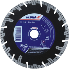 Schijf Turbo-T 230 mm / 25,4 Dedra H1197E