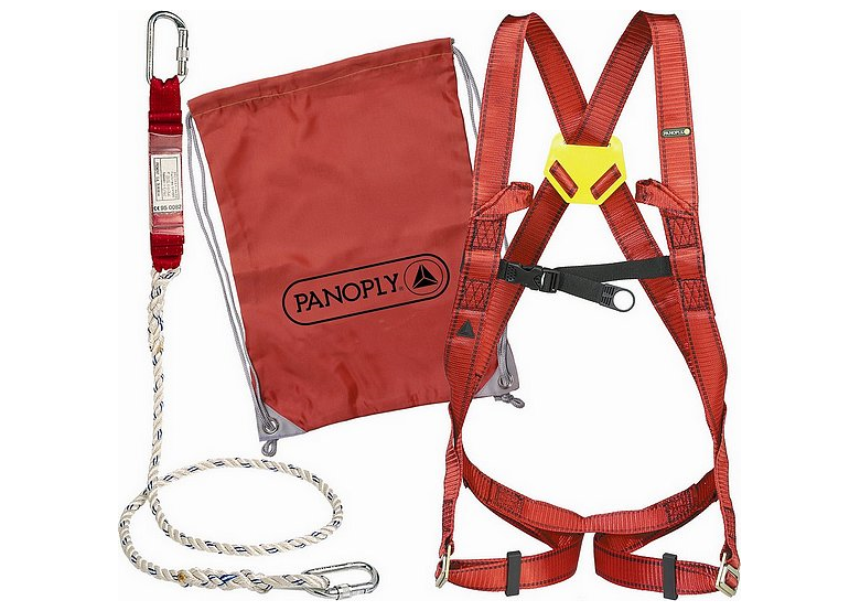 Valbeveiliging set: harnas, schokdemper met lijn en tas ELARA16, maat L DeltaPlus Panoply ELARA16