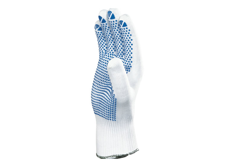Werkhandschoenen, gemaakt van polyamide, gevlekt met PVC, maat 7 wit DeltaPlus Venitex PM160