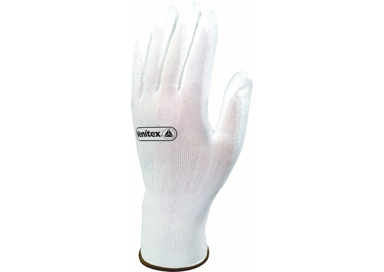 Werkhandschoenen gebreid met polyurethaan gecoate nylon, wit, maat 9 DeltaPlus Venitex VE702