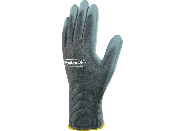 Werkhandschoenen gebreid met polyurethaan gecoate nylon, grijs, maat 8 DeltaPlus Venitex VE702GR
