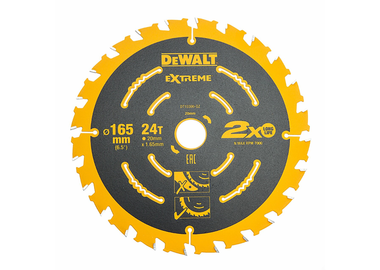 Cirkelzaagblad 165x20mm DeWalt DT10300-QZ