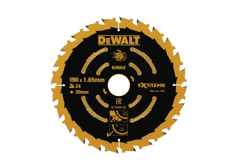 Cirkelzaagblad Extreme 190x30mm DeWalt DT10304