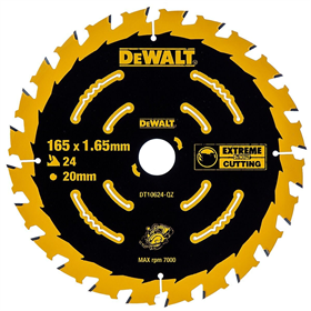 Cirkelzaagblad 165x20mm DeWalt EXTREME