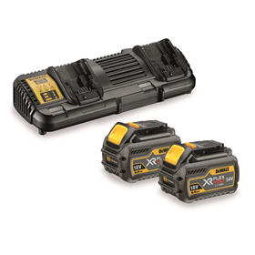 Set oplader en accu's  54/18V 2.0/6.0Ah DeWalt FLEXVOLT DCB132T2