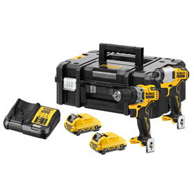 Gereedschap Set 12V DeWalt XR DCK2110L2T 2x3.0Ah
