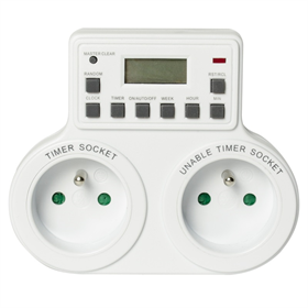 Digitale timer, 2 stopcontacten DPM 445652