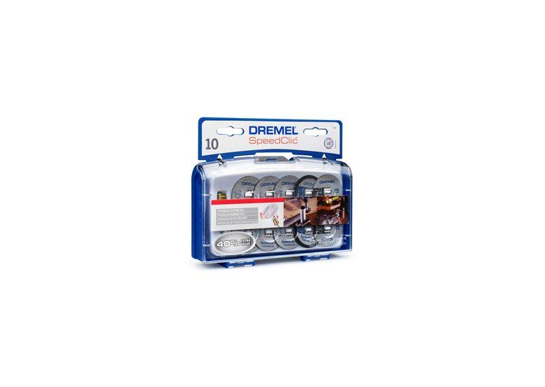 Speedclic doorslijpschijfset 10  delig + opspandoorn Dremel 2615S690JA