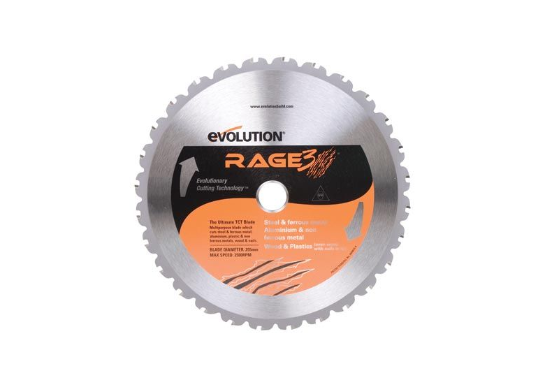 Zaagblad universeel 255mm Evolution EVORAGE-255-MULTI