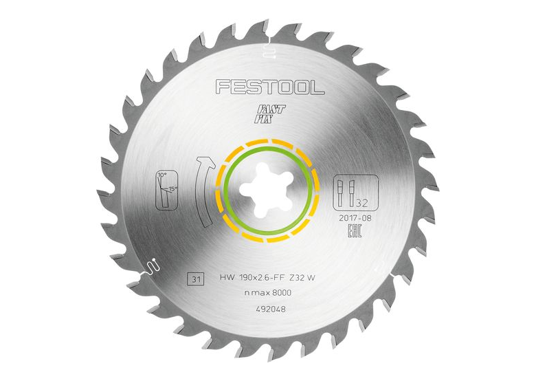 Zaagblad universeel Festool 190X2,6 FF W32