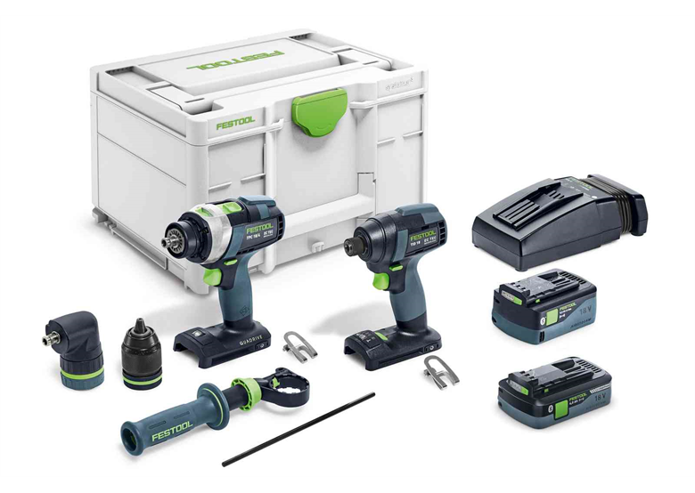 Gereedschap Set 18V Festool TID18 5,2/4,0-Set TPC18 1x4.0Ah, 1x5.2Ah