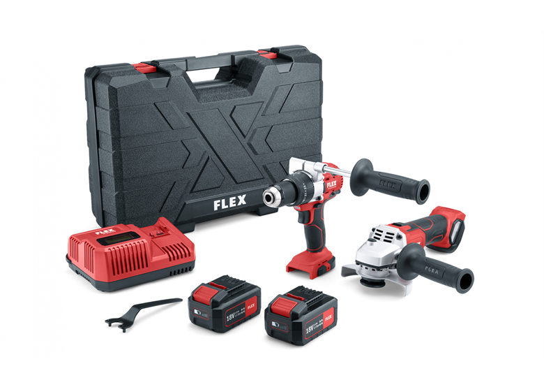 Gereedschap Set 18V Flex PD 2G 18,0-EC FS55 / L 125 18,0-EC 2x5.0Ah