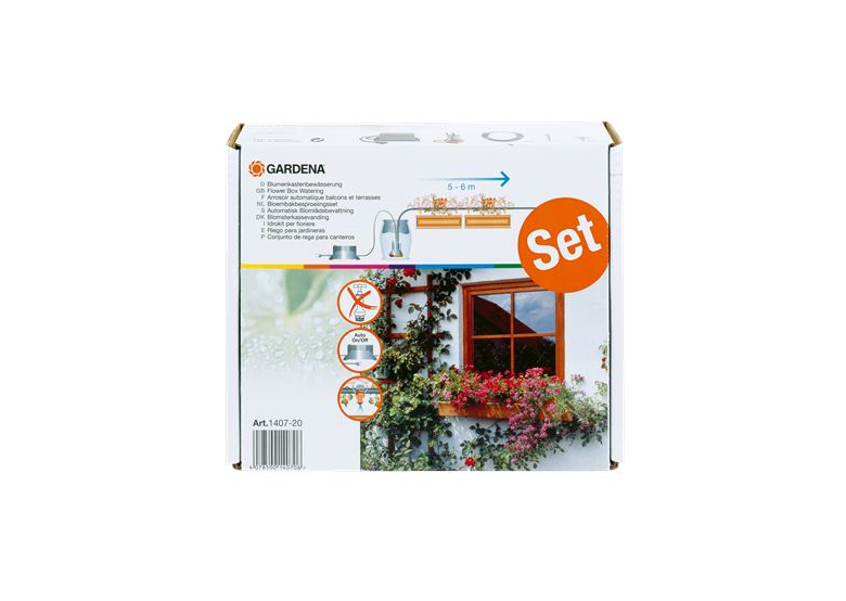 Druppelbesproeiingsset voor bloembakken Gardena Micro-Drip-System Gardena 01407-20