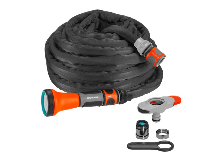 Textielslang Liano™ 10 m Set met aansluitset voor binnenkranen Gardena 18427-20