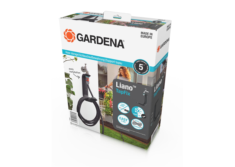 Textielslang Liano™ 10m met slanghouder Gardena 18596-20