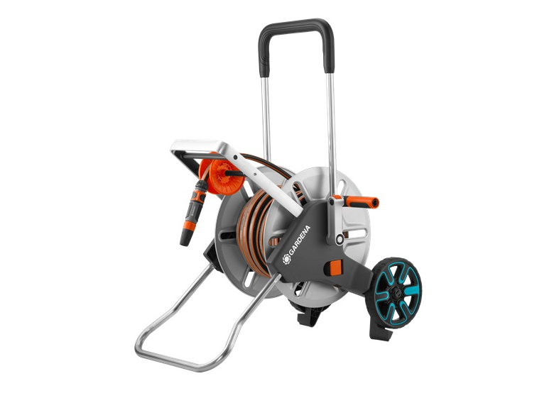 Slanghaspel 1/2” 25m met sproeier Gardena CleverRoll M Easy Metal