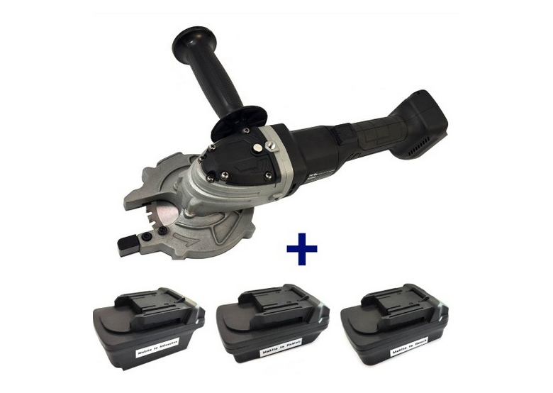 Wapeningstaalsnijder met adapters voor Bosch, DeWalt, Millwaukee en Makita accu's Glob TOOLS DC1030