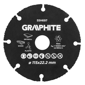 Zaagblad 115x22.2mm Graphite 55H697