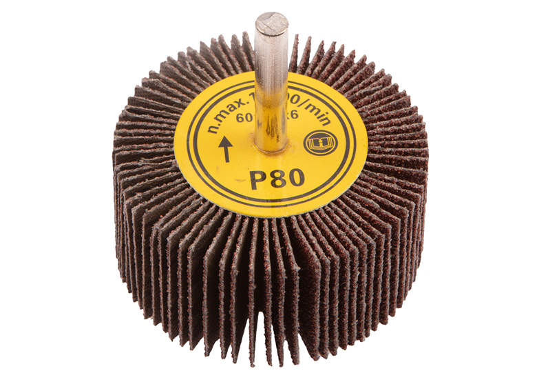 Lamellenwiel op stift, 60x30mm, K80 Graphite 55H759