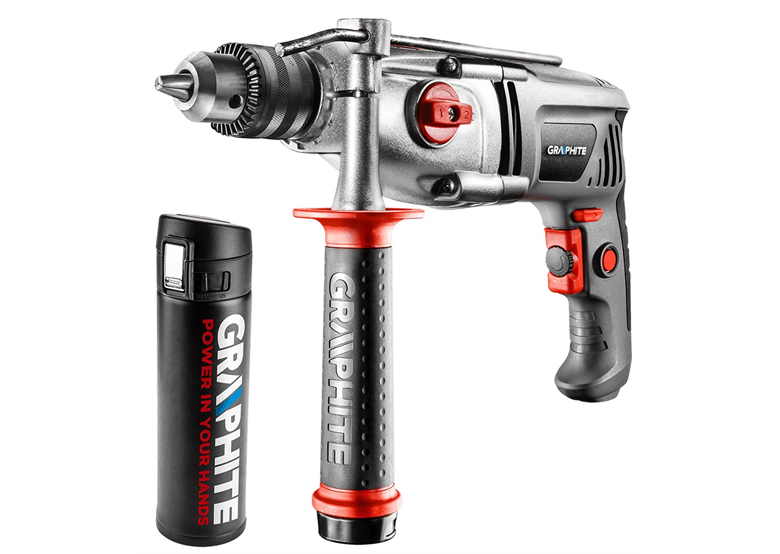 Slagboormachine + klein thermosfles Graphite 58G718