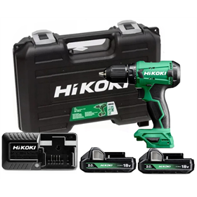 Boor-schroefmachine Hikoki DS18DA WCZ 2x2.0Ah