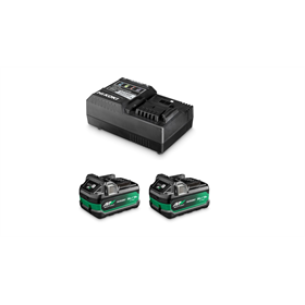Startersset 18V: Accu 2x2,5Ah BSL36A18X + oplader UC18YSL3 Hikoki UC18YSL3 WHZ