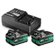 Startersset 18V: Accu 2x2,5Ah BSL36A18X + oplader UC18YSL3 Hikoki UC18YSL3 WHZ