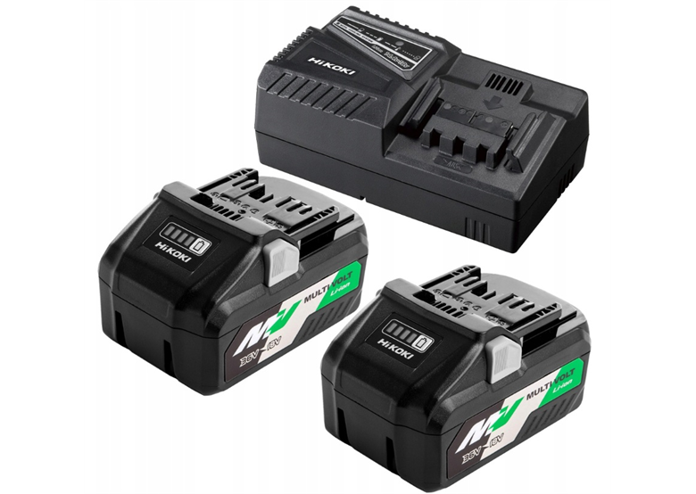 Startset 18V: 2x4,0 Ah-accu BSL36B18X + oplader UC18YSL3 Hikoki UC18YSL3 WJZ