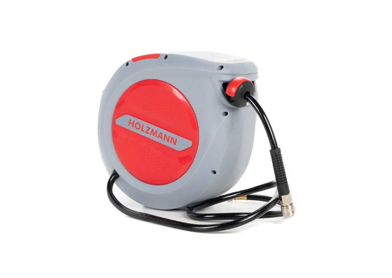 Pneumatische slang, haspel 15m + 1,5m Holzmann LSR15AIR