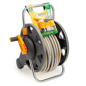 Tuinslanghouder met slang 1/2" 25m en sproeier Hozelock 2431R