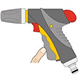 Rechte pistoolsproeier 3-functie Jet Spray Pro Light Hozelock 2692