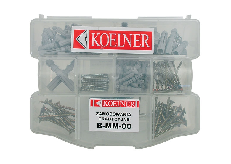 Schroeven en pluggenset Koelner SET4