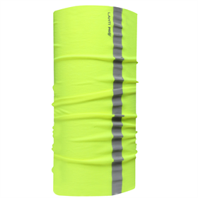 Multifunctionele draagdoek met fleece geel met reflexor Lahti Pro L1030100