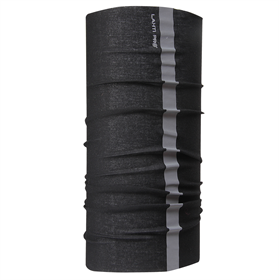 Multifunctionele draagdoek met fleece zwart met reflexor Lahti Pro L1030300
