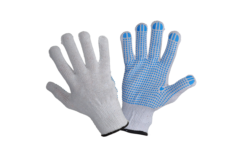 Blauw-wit gevlekte handschoenen, 12 paar, 10 Lahti Pro L240410W