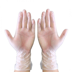 Vinyl handschoenen wit, 100st, doos, 7 Lahti Pro L240607B