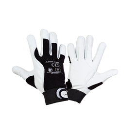 Werkhandschoenen van  geitenleer zwart, 10 Lahti Pro L270810K