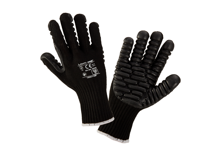 Anti-vibratie handschoenen zwart, 10, ce Lahti Pro L290110K