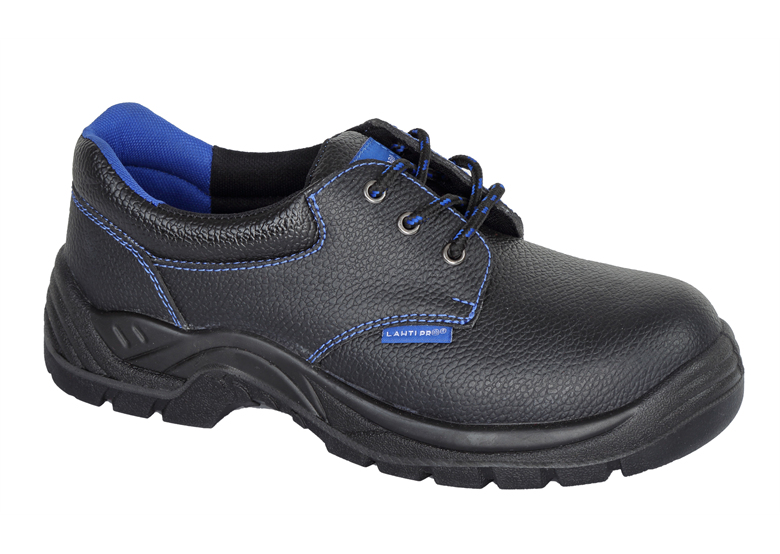 Leren werkschoenen, zwart-blauw, sb fo src, 42 Lahti Pro L3041942