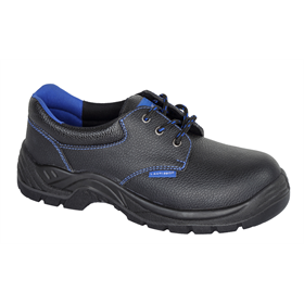 Leren werkschoenen, zwart-blauw, sb fo src, 43 Lahti Pro L3041943