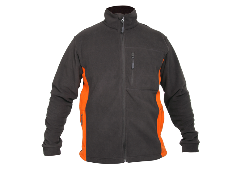 Fleece sweater, grafiet - oranje XL Lahti Pro L4010204
